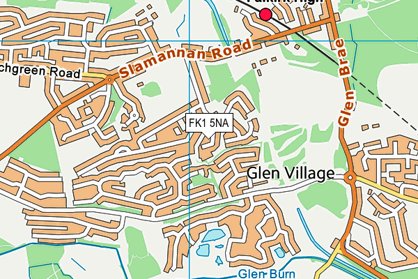 FK1 5NA map - OS VectorMap District (Ordnance Survey)