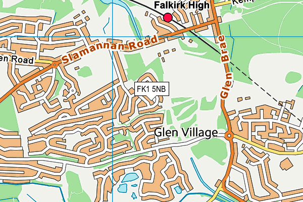 FK1 5NB map - OS VectorMap District (Ordnance Survey)