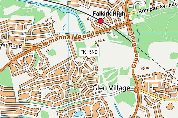 FK1 5ND map - OS VectorMap District (Ordnance Survey)