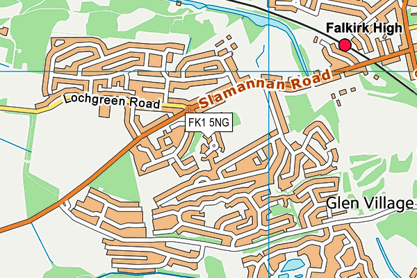 FK1 5NG map - OS VectorMap District (Ordnance Survey)