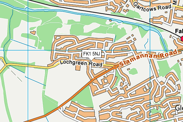 FK1 5NJ map - OS VectorMap District (Ordnance Survey)