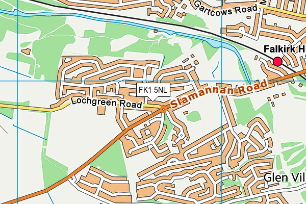 FK1 5NL map - OS VectorMap District (Ordnance Survey)