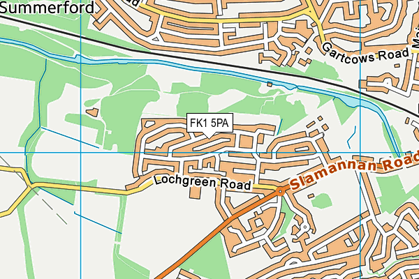 FK1 5PA map - OS VectorMap District (Ordnance Survey)