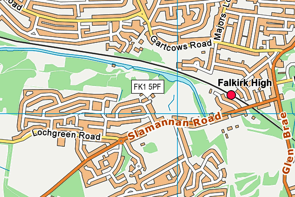 FK1 5PF map - OS VectorMap District (Ordnance Survey)