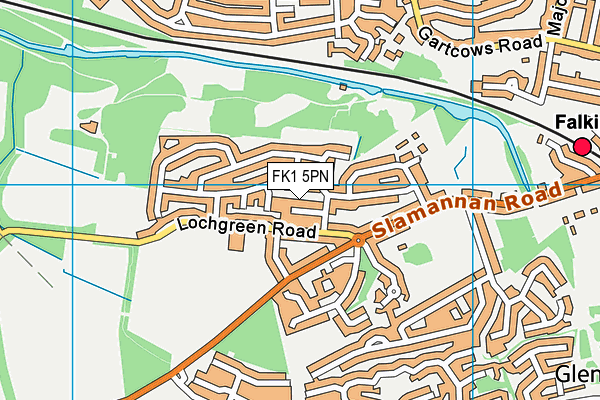 FK1 5PN map - OS VectorMap District (Ordnance Survey)