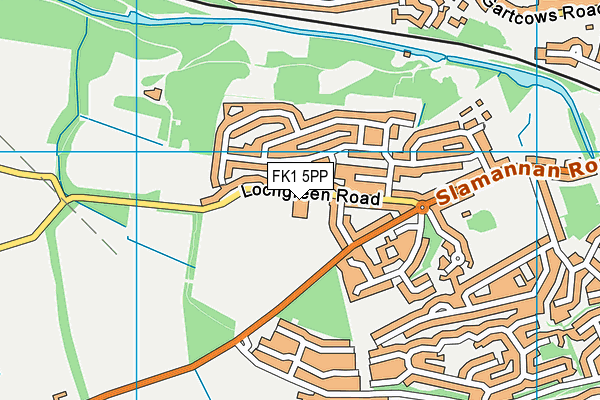 FK1 5PP map - OS VectorMap District (Ordnance Survey)