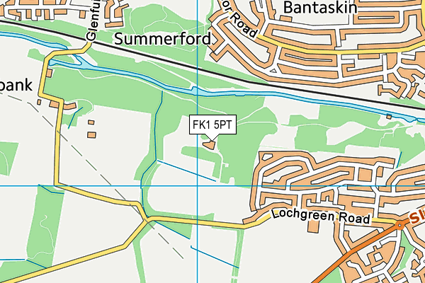 FK1 5PT map - OS VectorMap District (Ordnance Survey)