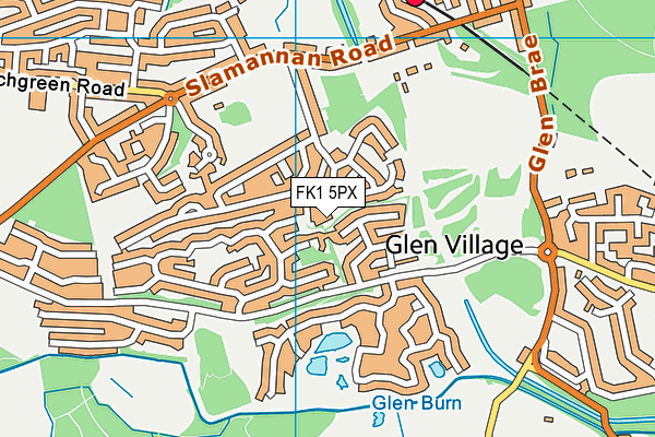 FK1 5PX map - OS VectorMap District (Ordnance Survey)