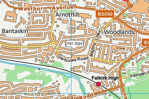 FK1 5QH map - OS VectorMap District (Ordnance Survey)