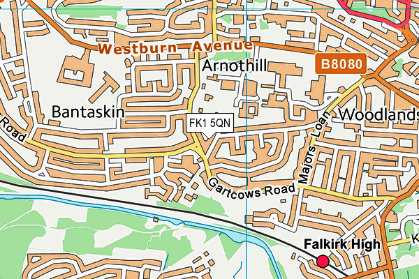 FK1 5QN map - OS VectorMap District (Ordnance Survey)
