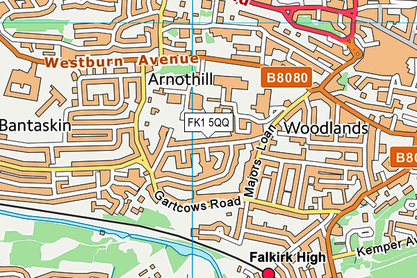 FK1 5QQ map - OS VectorMap District (Ordnance Survey)