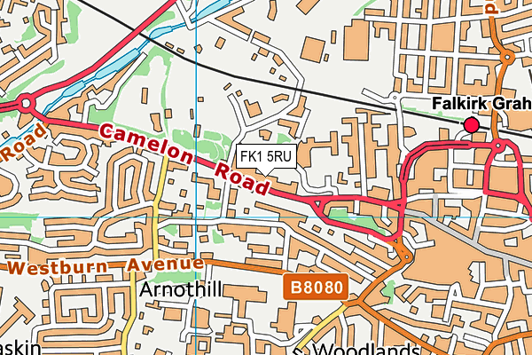 FK1 5RU map - OS VectorMap District (Ordnance Survey)