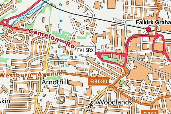 FK1 5RX map - OS VectorMap District (Ordnance Survey)