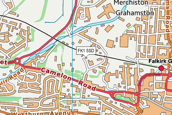 FK1 5SD map - OS VectorMap District (Ordnance Survey)