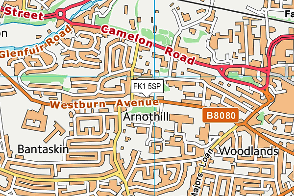 FK1 5SP map - OS VectorMap District (Ordnance Survey)