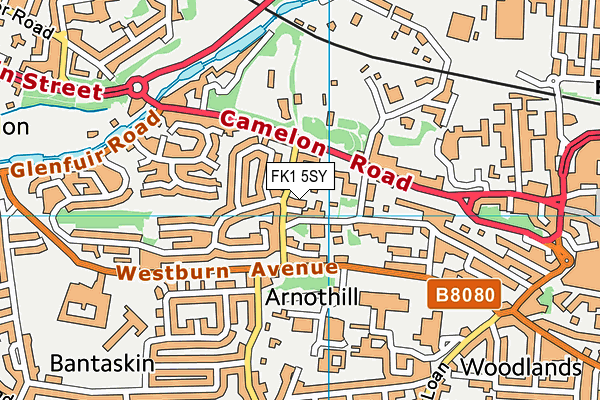 FK1 5SY map - OS VectorMap District (Ordnance Survey)