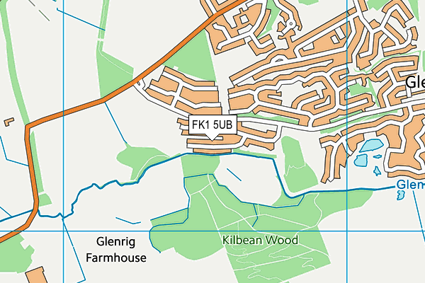 FK1 5UB map - OS VectorMap District (Ordnance Survey)