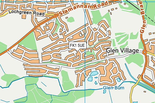 FK1 5UE map - OS VectorMap District (Ordnance Survey)