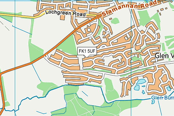 FK1 5UF map - OS VectorMap District (Ordnance Survey)