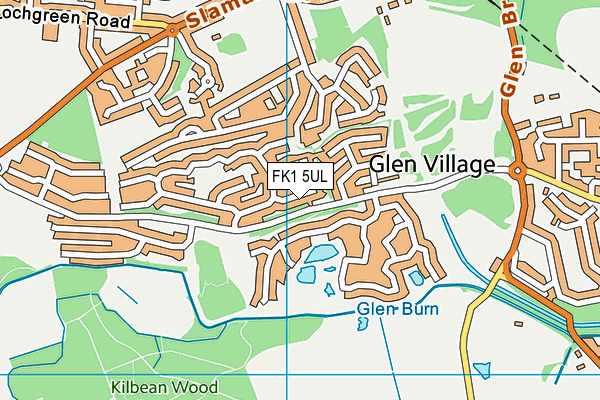 FK1 5UL map - OS VectorMap District (Ordnance Survey)
