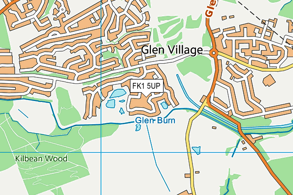 FK1 5UP map - OS VectorMap District (Ordnance Survey)