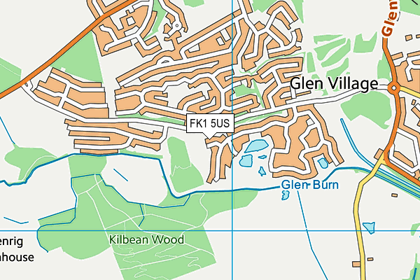 FK1 5US map - OS VectorMap District (Ordnance Survey)