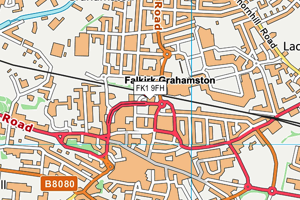 FK1 9FH map - OS VectorMap District (Ordnance Survey)