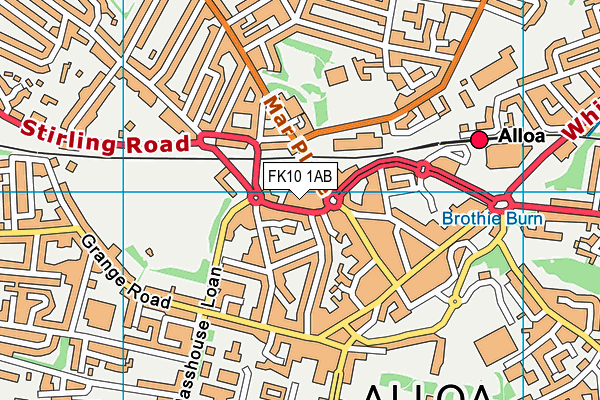 FK10 1AB map - OS VectorMap District (Ordnance Survey)