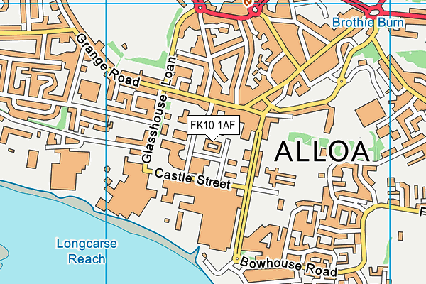 FK10 1AF map - OS VectorMap District (Ordnance Survey)