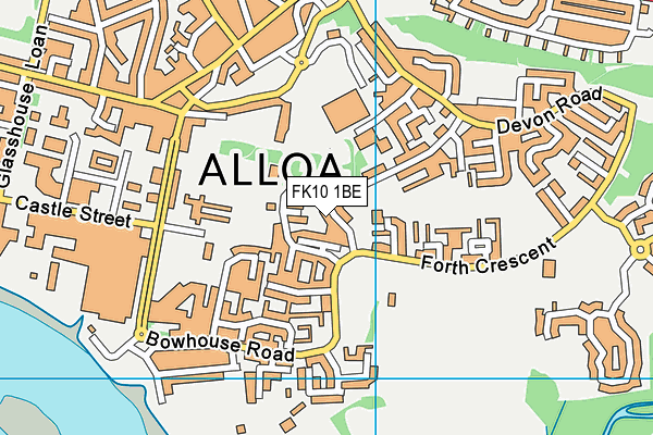 FK10 1BE map - OS VectorMap District (Ordnance Survey)