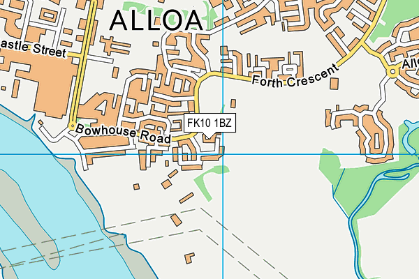 FK10 1BZ map - OS VectorMap District (Ordnance Survey)