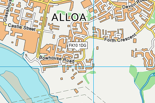 FK10 1DG map - OS VectorMap District (Ordnance Survey)