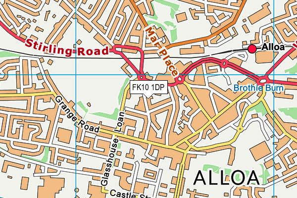 FK10 1DP map - OS VectorMap District (Ordnance Survey)