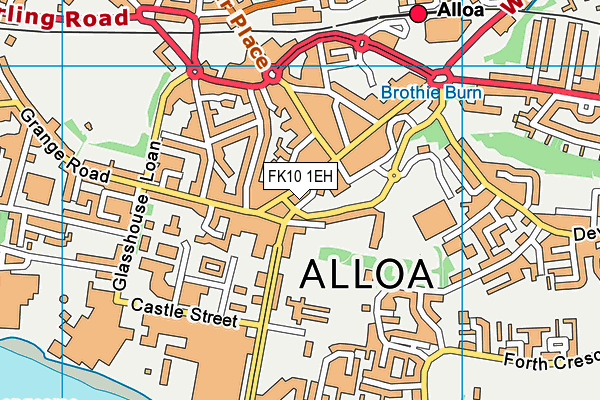 FK10 1EH map - OS VectorMap District (Ordnance Survey)