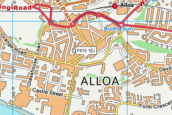 FK10 1EJ map - OS VectorMap District (Ordnance Survey)