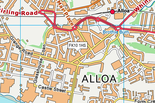 FK10 1HS map - OS VectorMap District (Ordnance Survey)