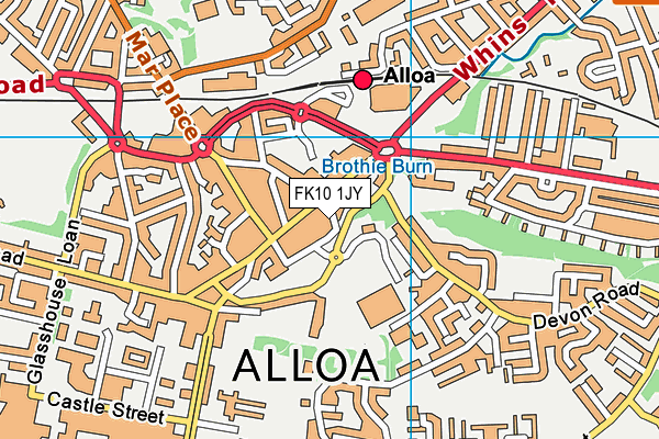 FK10 1JY map - OS VectorMap District (Ordnance Survey)