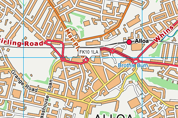 FK10 1LA map - OS VectorMap District (Ordnance Survey)