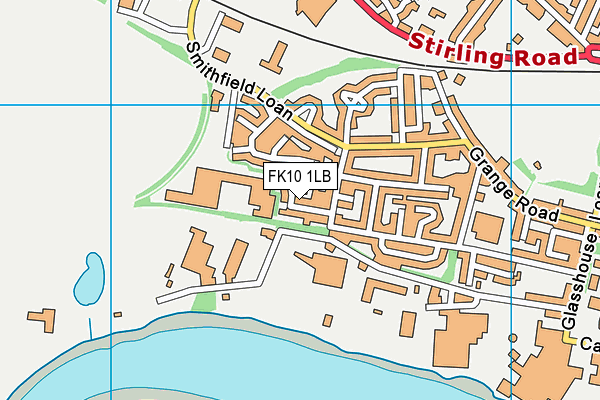 FK10 1LB map - OS VectorMap District (Ordnance Survey)