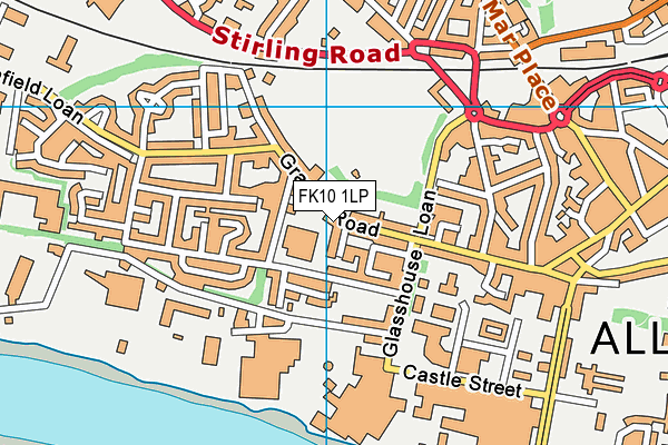 FK10 1LP map - OS VectorMap District (Ordnance Survey)