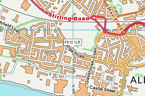 FK10 1LR map - OS VectorMap District (Ordnance Survey)