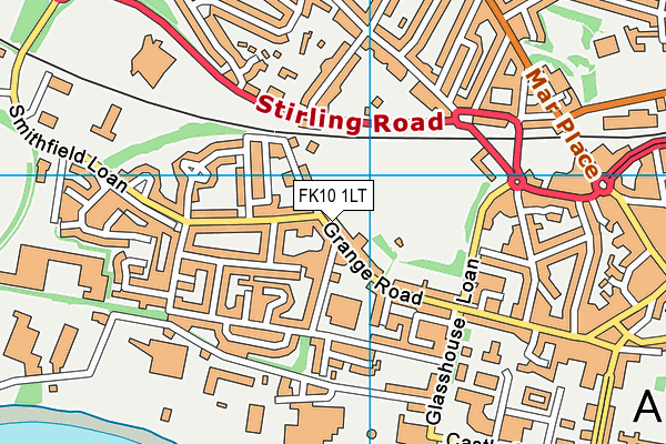 FK10 1LT map - OS VectorMap District (Ordnance Survey)