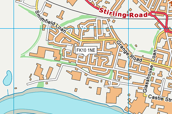 FK10 1NE map - OS VectorMap District (Ordnance Survey)