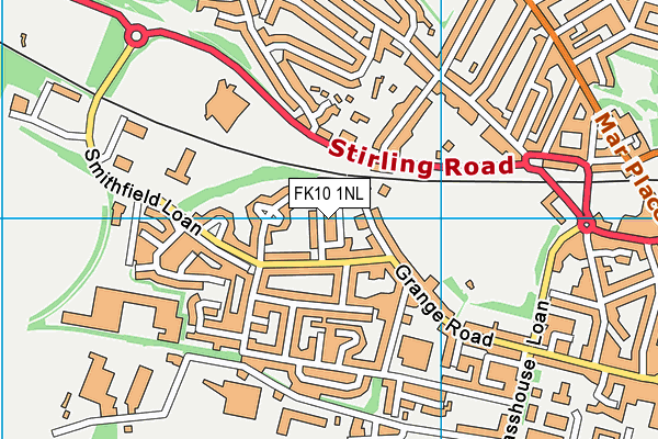 FK10 1NL map - OS VectorMap District (Ordnance Survey)