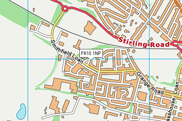 FK10 1NP map - OS VectorMap District (Ordnance Survey)