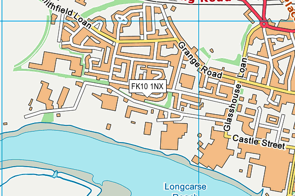 FK10 1NX map - OS VectorMap District (Ordnance Survey)