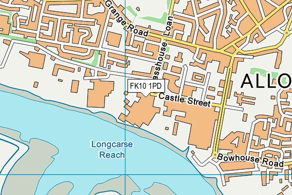 FK10 1PD map - OS VectorMap District (Ordnance Survey)