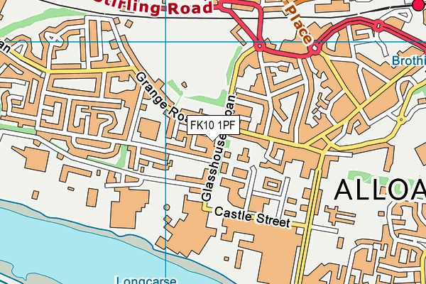 FK10 1PF map - OS VectorMap District (Ordnance Survey)