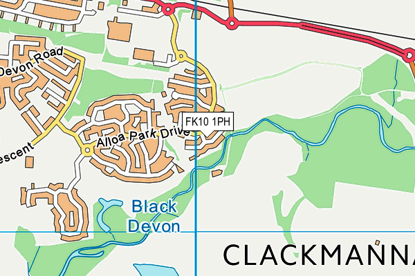 FK10 1PH map - OS VectorMap District (Ordnance Survey)