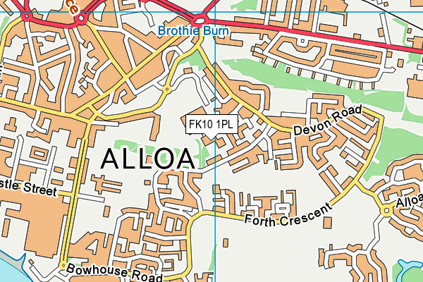 FK10 1PL map - OS VectorMap District (Ordnance Survey)